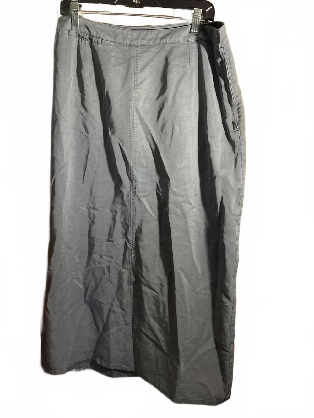 Sigrid  Olsen Long Sage Green Classic Skirt Size 14